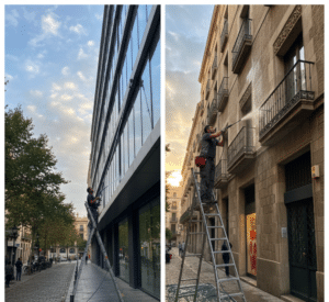 Limpieza de Fachadas hasta 10 metros ( sin medios auxiliares )