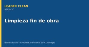 Leader Clean limpieza profesional limpieza fin obra